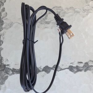 2-Prong AC Power Cord with Stripped Wire Ends–US Plug Replacement Cable for DIY.